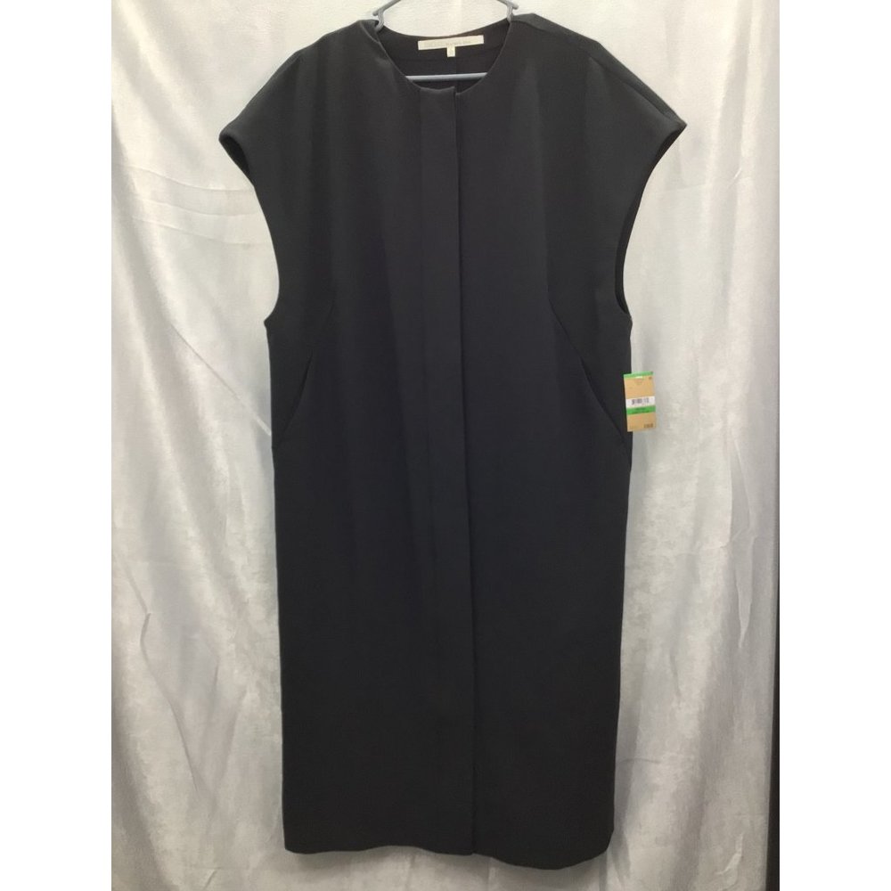 Rachel Rachel Roy Women's Sleeveless Button Front Dress NWT Large Black